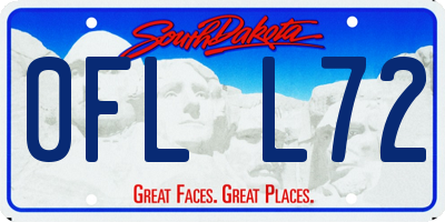 SD license plate 0FLL72