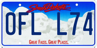 SD license plate 0FLL74