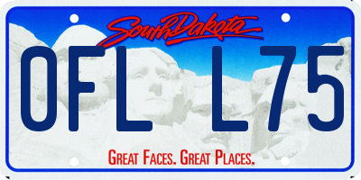 SD license plate 0FLL75