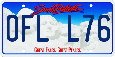 SD license plate 0FLL76