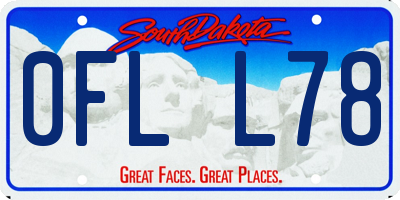 SD license plate 0FLL78