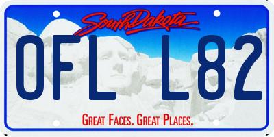SD license plate 0FLL82