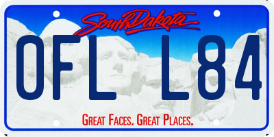 SD license plate 0FLL84