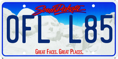 SD license plate 0FLL85