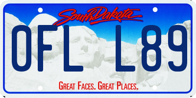 SD license plate 0FLL89