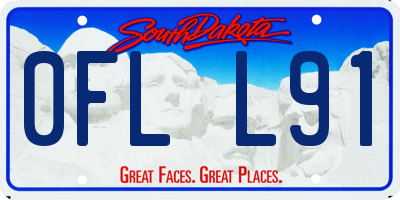 SD license plate 0FLL91
