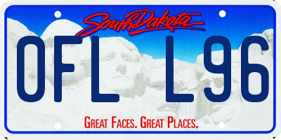 SD license plate 0FLL96