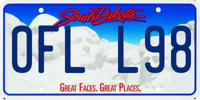 SD license plate 0FLL98