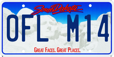 SD license plate 0FLM14