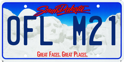 SD license plate 0FLM21