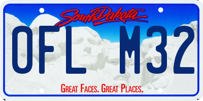 SD license plate 0FLM32