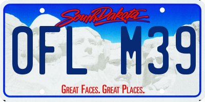 SD license plate 0FLM39