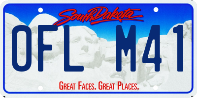 SD license plate 0FLM41