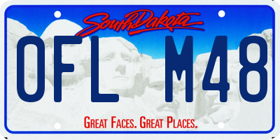 SD license plate 0FLM48