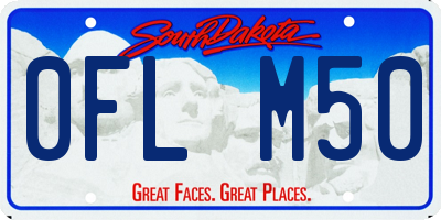 SD license plate 0FLM50