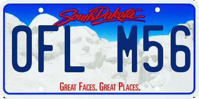 SD license plate 0FLM56