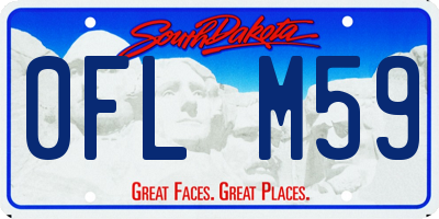 SD license plate 0FLM59