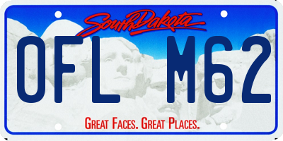 SD license plate 0FLM62