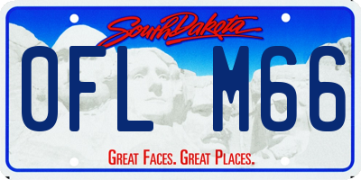 SD license plate 0FLM66