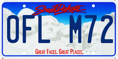 SD license plate 0FLM72