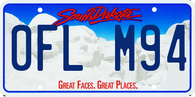 SD license plate 0FLM94