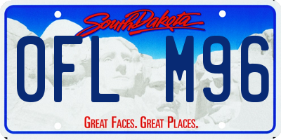 SD license plate 0FLM96