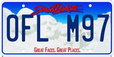 SD license plate 0FLM97