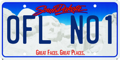 SD license plate 0FLN01