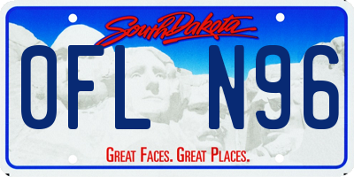 SD license plate 0FLN96