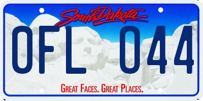 SD license plate 0FLO44