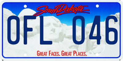 SD license plate 0FLO46