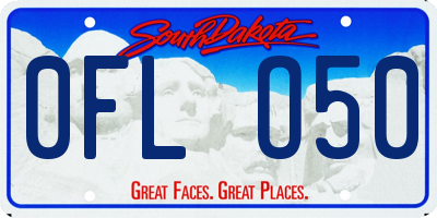 SD license plate 0FLO50