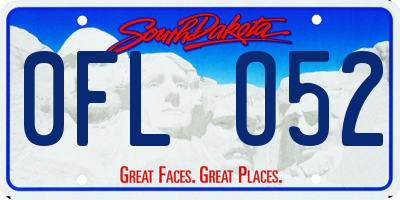 SD license plate 0FLO52