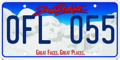 SD license plate 0FLO55