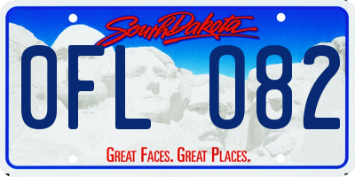SD license plate 0FLO82