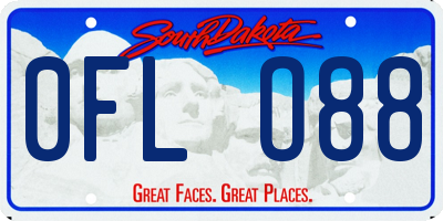 SD license plate 0FLO88
