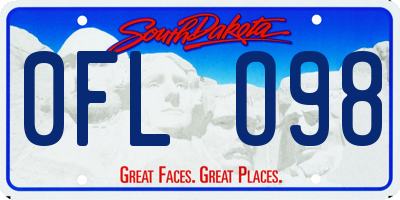 SD license plate 0FLO98
