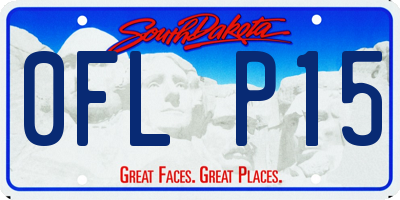 SD license plate 0FLP15