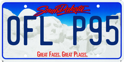 SD license plate 0FLP95