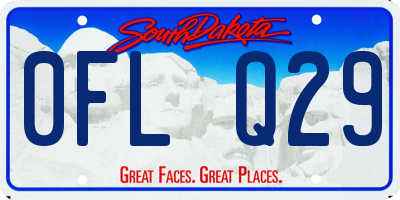 SD license plate 0FLQ29