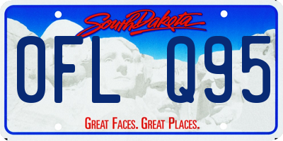 SD license plate 0FLQ95
