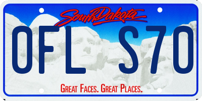 SD license plate 0FLS70