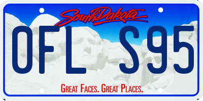 SD license plate 0FLS95