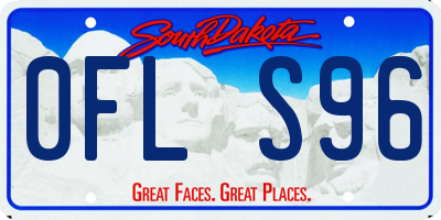 SD license plate 0FLS96