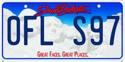 SD license plate 0FLS97