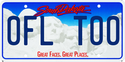 SD license plate 0FLT00