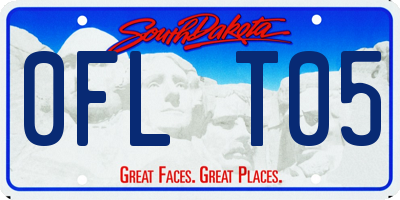 SD license plate 0FLT05
