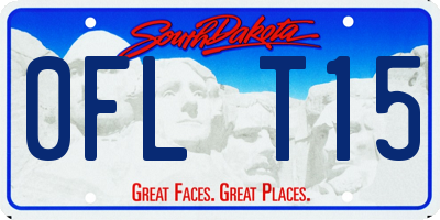 SD license plate 0FLT15
