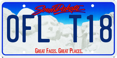 SD license plate 0FLT18