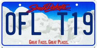 SD license plate 0FLT19